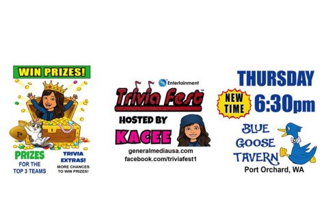 Trivia Fest event Thursday 6:30 PM, prizes available.