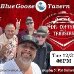 Live music event at Blue Goose Tavern, Dec 31.